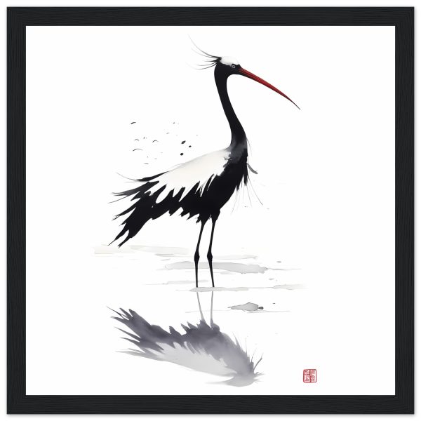 The Graceful Crane in Traditional Japanese Splendor 3