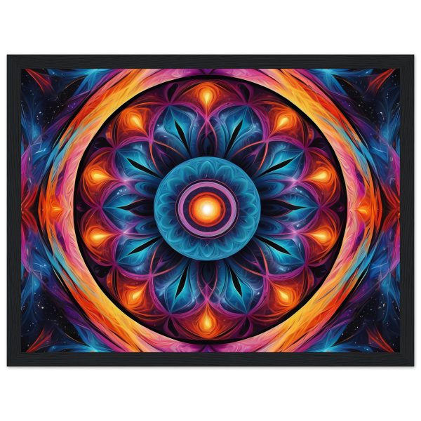 Zen Radiance: Framed Mandala Poster for Tranquil Spaces 2