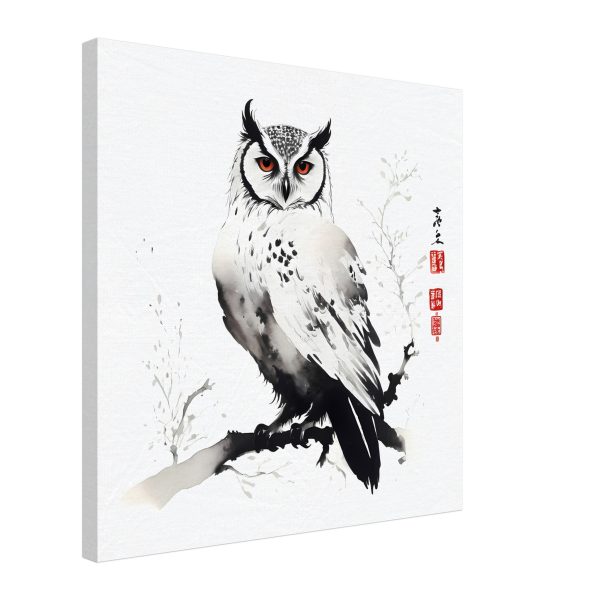 The Enchanting World of the Japanese Zen Owl Print 9