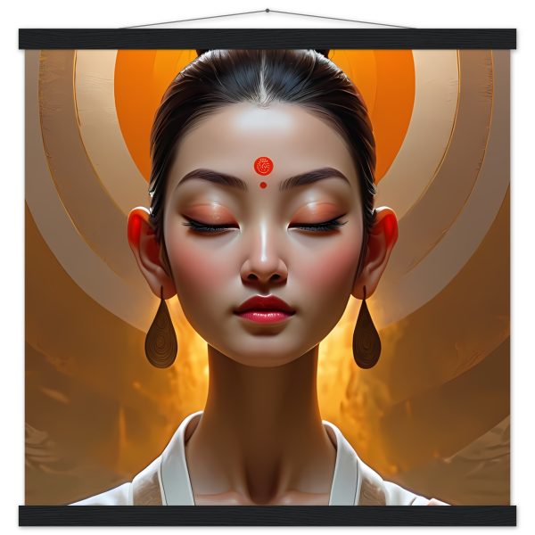 A Tapestry of Tranquility: Unveiling the Woman Buddhist Poster 6