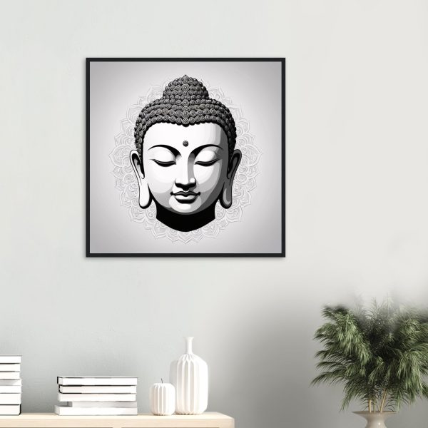 Harmonious Zen: Buddha Mask Poster Elegance 2