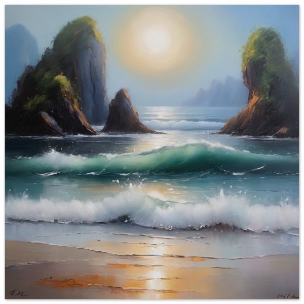 Harmony in Hues: Sunset Ocean Scene 2