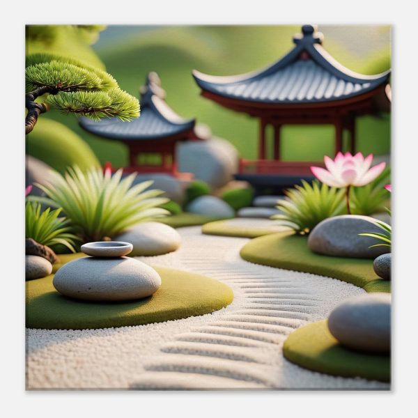 Tranquil Zen Garden Journey on Canvas