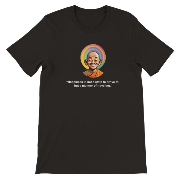 Embrace the Journey of Happiness | Zen Quote Premium Unisex T-shirt 3