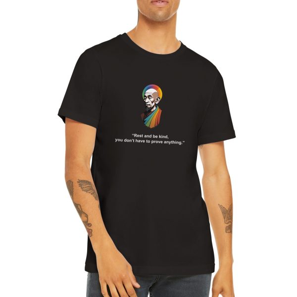 Radiate Kindness: Zen Rainbow Monk T-shirt 2