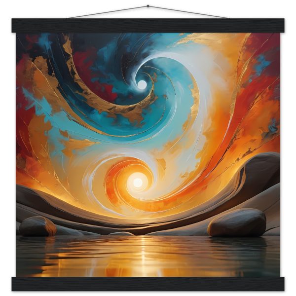 Tranquil Beauty Unleashed: Spiraling into Serenity Poster
