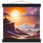 Desert Dawn Serenity: Premium Zen Poster with Hanger 7
