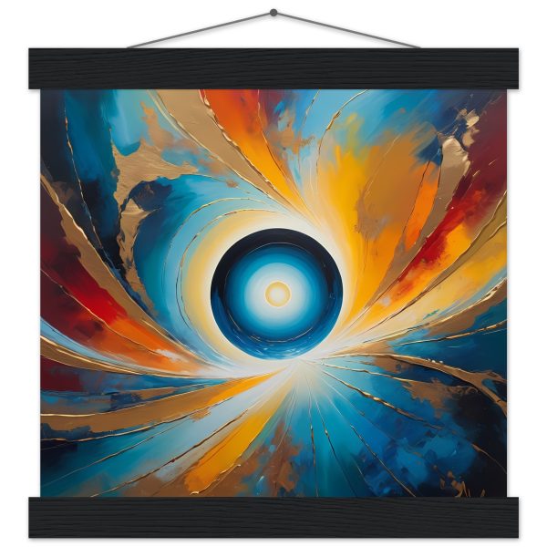 Energizing Zen Portal: Poster Art with Magnetic Hanger 2