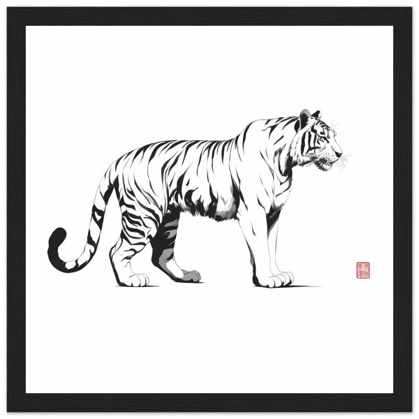 A Captivating Tiger Print Canvas 8