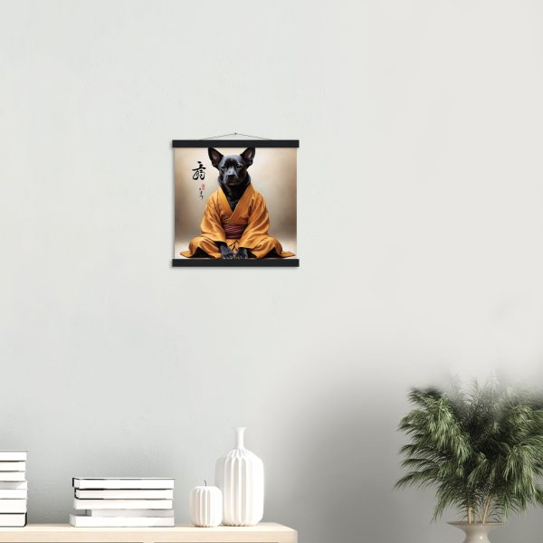 A Dog in Meditation: A Zen Wall Art 15