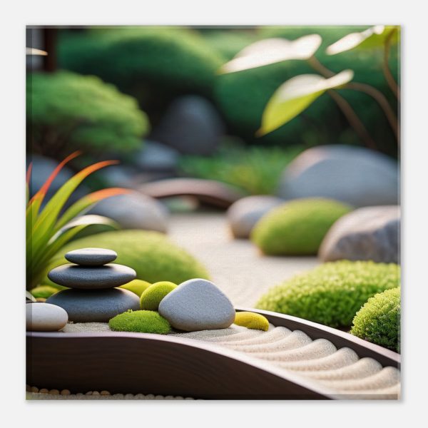 Enchanting Zen Garden Path: Premium Canvas Art 3