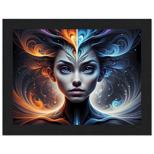 Zen Harmony: Elevate Your Space with a Unique Women’s Portrait Framed 2