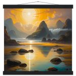 Majestic Sunrise: Mountains and Zen Hues Poster 5