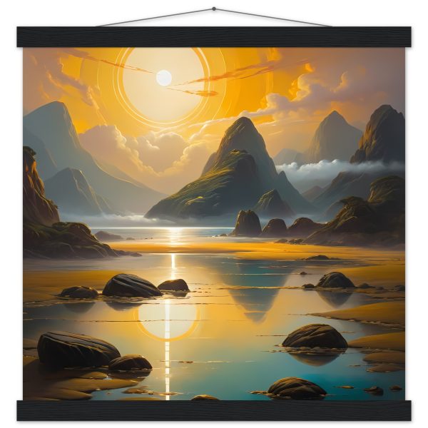 Majestic Sunrise: Mountains and Zen Hues Poster