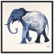 The Enigmatic Blue Zen Elephant Print 23