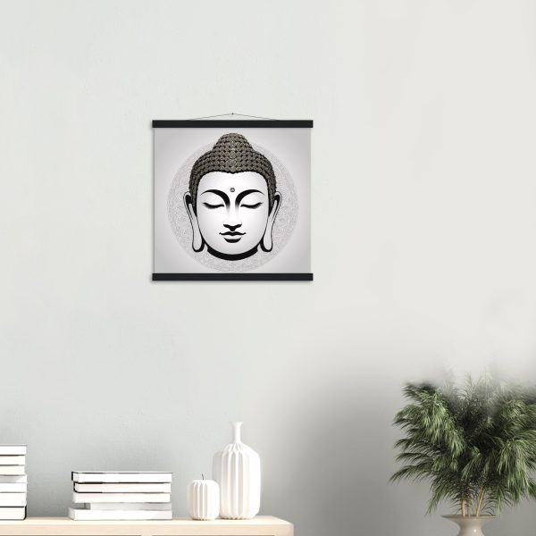 Buddha Mask Canvas Unveils Tranquil Elegance 5