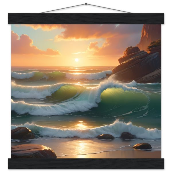 Tranquil Sunset Harmony – Premium Zen Poster with Hanger 4