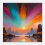 Harmony Unveiled – Symphony of Light and Color Canvas Print 5