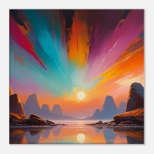 Harmony Unveiled – Symphony of Light and Color Canvas Print