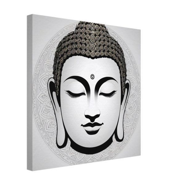 Buddha Mask Canvas Unveils Tranquil Elegance 14