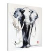 Harmony in Hues: The Majestic Zen Elephant Print 30