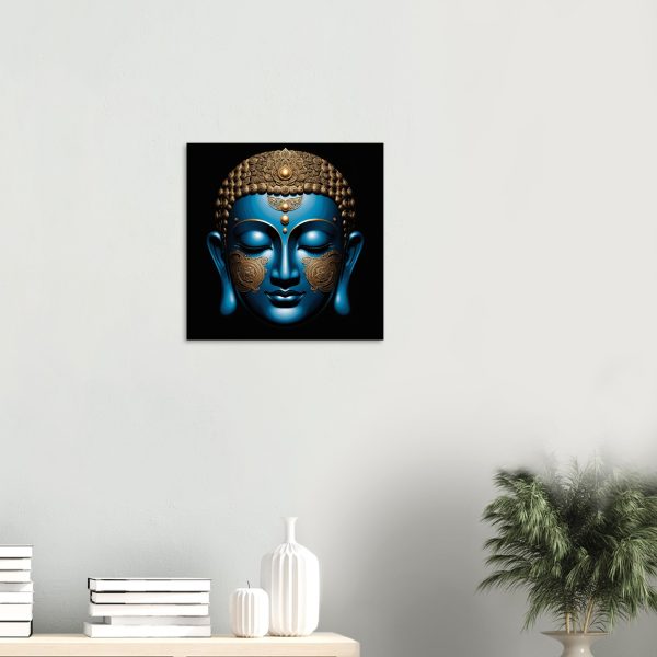 Blue & Gold Buddha Poster Inspires Tranquility 9