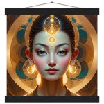 Majestic Golden Goddess Zen Art: Poster and Hanger 7