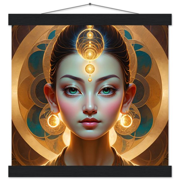 Majestic Golden Goddess Zen Art: Poster and Hanger 3