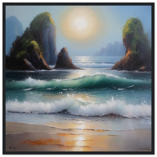 Harmony in Hues: Sunset Ocean Scene 12
