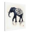 Eternal Serenity: The Enigmatic Black Zen Elephant Print 24