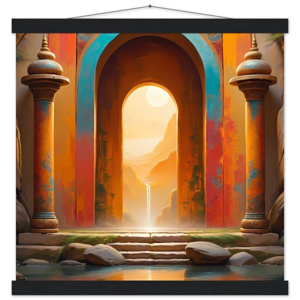 Portal to Serenity – Zen Poster with Hanger 3