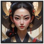Elegant Empress Zen Framed Art: A Regal Masterpiece 4