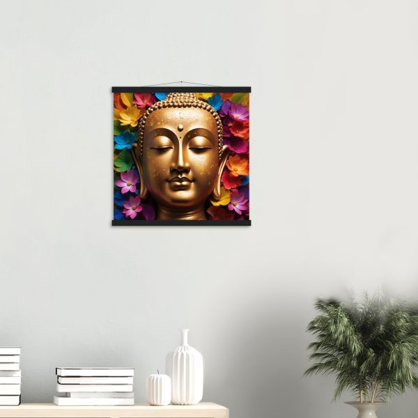 Zen Buddha Canvas: Radiant Tranquility for Your Home Oasis 2