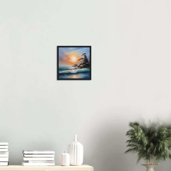 A Zen Seascape in Oil Painting Print 7