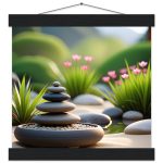 Elevate Your Space with Zen Garden Beauty: Serene Poster Art 5