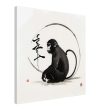 Tranquil Harmony: A Enchanting Zen Monkey Print 20