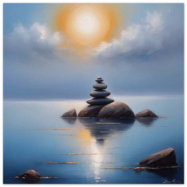 The Zen Harmony in Oil Painting Print 7