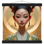 Graceful Geisha: Timeless Poster Art with Hanger 8