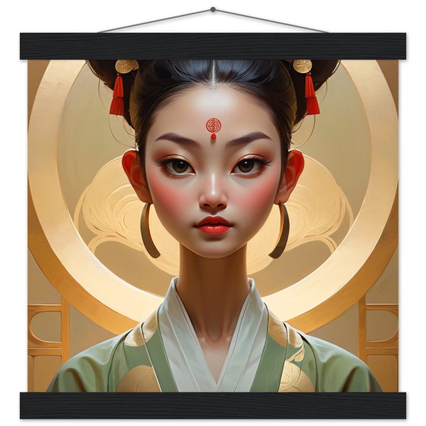Graceful Geisha: Timeless Poster Art with Hanger 4