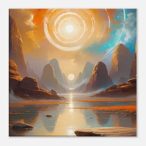 Ethereal Dawn – Premium Canvas Zen Art