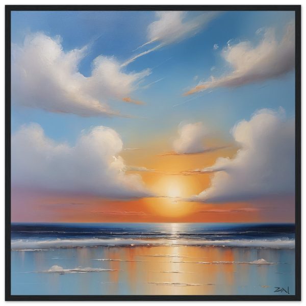 Oceanic Elevation: A Symphony of Zen Oil Painting 18