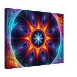 Celestial Harmony: Zen Mandala on Canvas