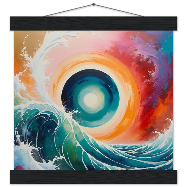 Eternal Ocean Dance – Abstract Zen Poster 2