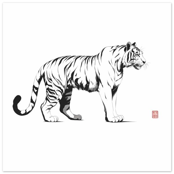 A Captivating Tiger Print Canvas
