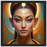 Enigmatic Beauty: Framed Mystical Goddess Art 6