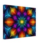 Harmony Unveiled: Radiant Mandala on Canvas 6