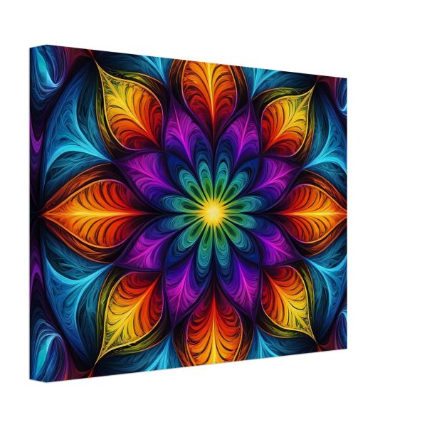 Harmony Unveiled: Radiant Mandala on Canvas 2