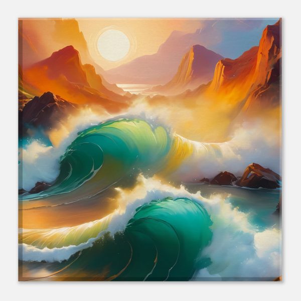 Harmony Unleashed: Crashing Waves Canvas Art for Zen Bliss 2