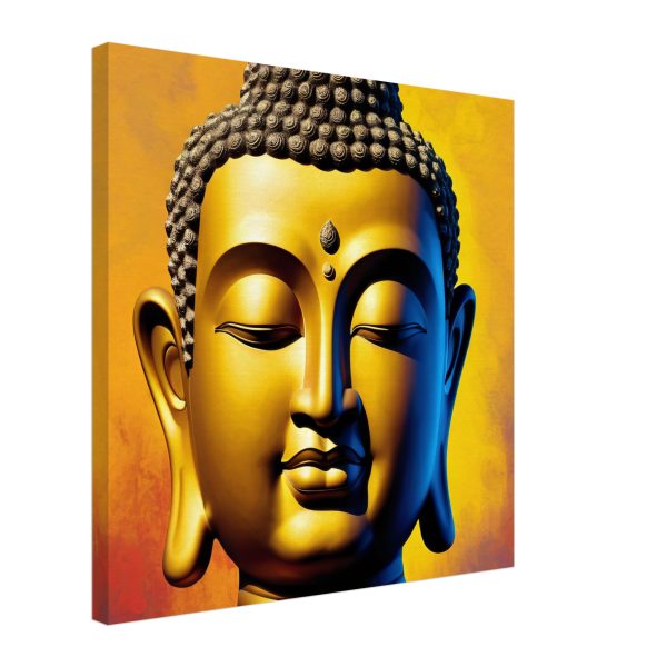 Zen Fusion: Buddha Head Elegance for Vibrant Spaces 12