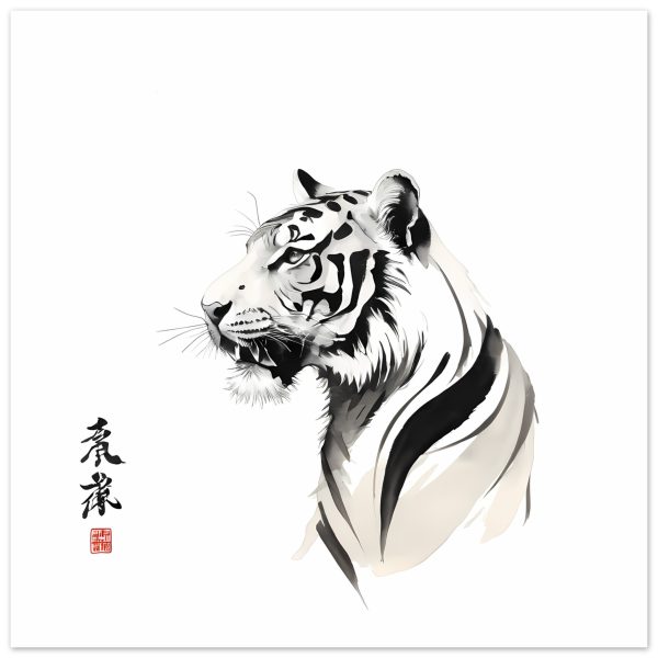 Unveiling the Harmonious Aura of the Zen Tiger Wall Art 3